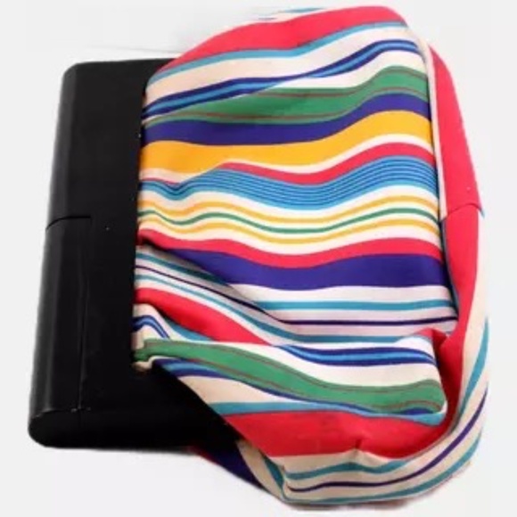 Vintage Striped Nine West Clutch Purse / Bag, Multicolour - Picture 1 of 7